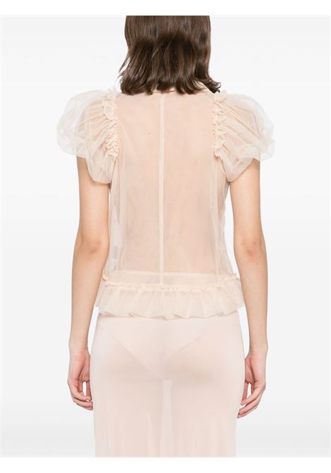 Light pink puff-sleeved shirt Simone Rocha - women SIMONE ROCHA | 53060069ND